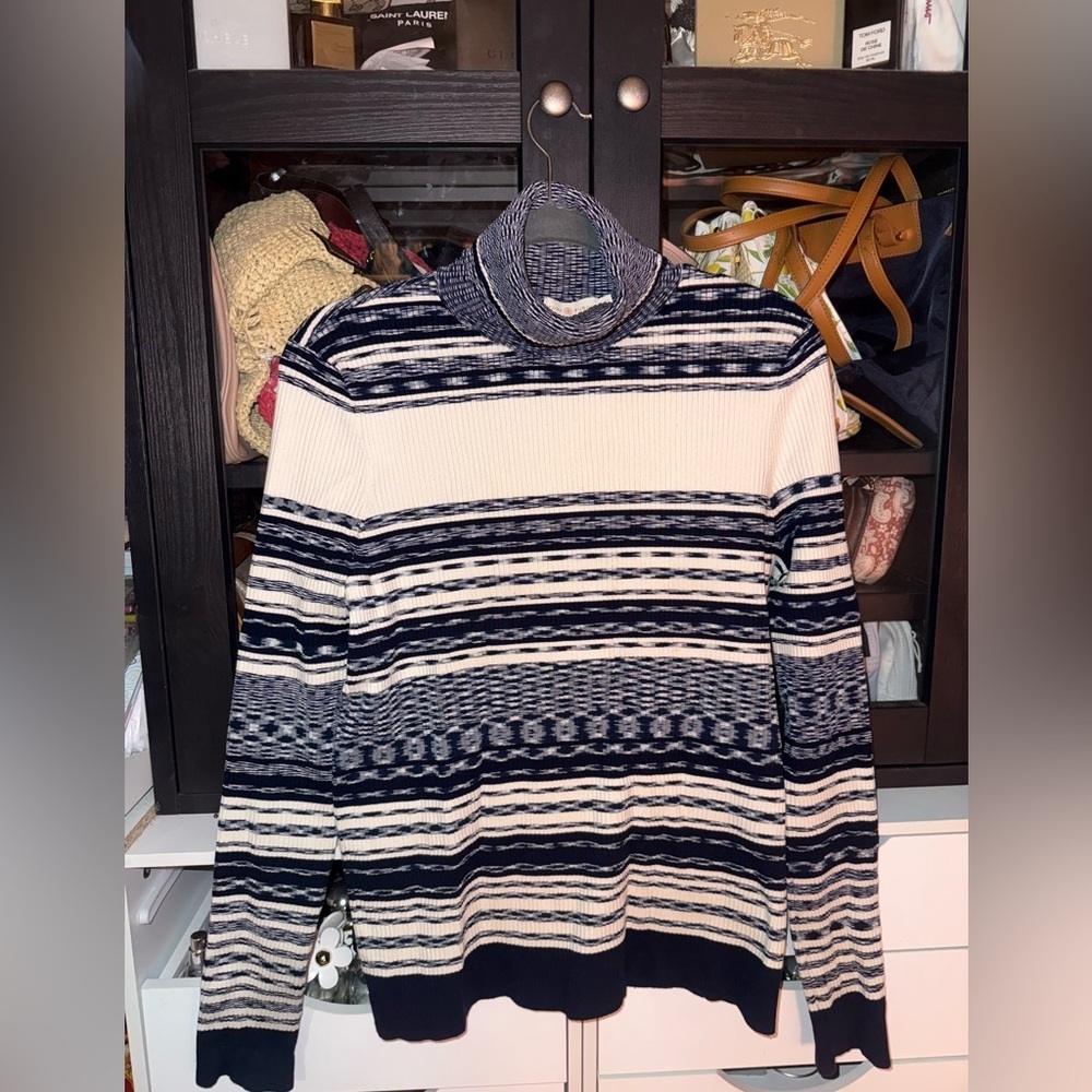 Tory Burch Sweaters New Tory Burch Julie Sweater in Blue Extra Large